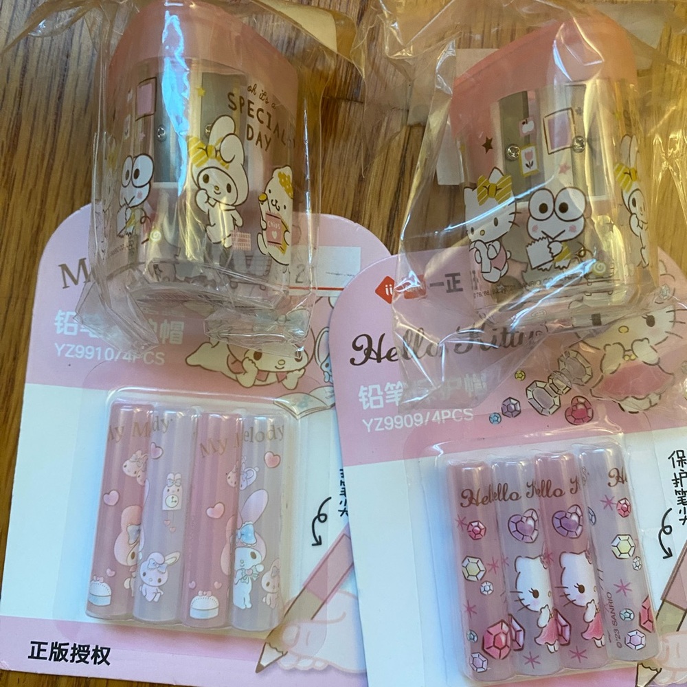 Hello Kitty Pink Hair Clips Set